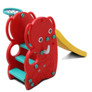 Elephant Slider Easy Set Up Playset for Indoor Outdoor Backyard, Easy to Store, Safe Toy for Toddler, Kids