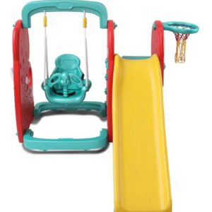 Elephant Combo Easy Set Up Playset for Indoor Outdoor Backyard, Easy to Store, Safe Toy for Toddler, Kids